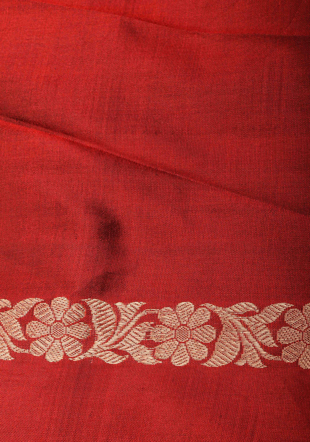 Brown Banarasi Katan silk saree with Alfi Butta ornate vertical stripes and Zari Border | SILK MARK CERTIFIED