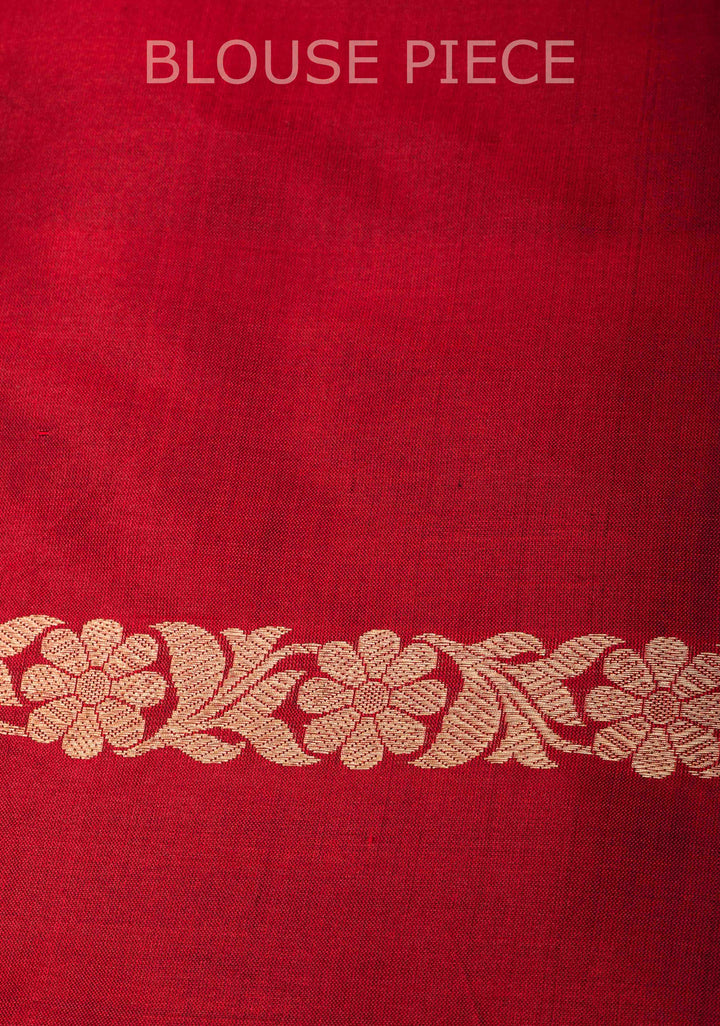 Purple Banarasi Katan silk saree with Vertical Stripes, Alfi Floral Buttas and Contrast Border | SILK MARK CERTIFIED