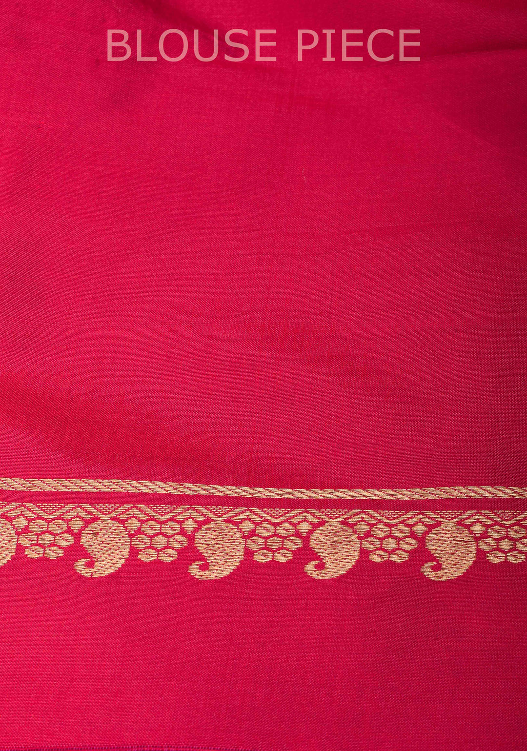 Dark Fuchsia Banarasi Katan silk saree with Floral Vertical Stripes and Contrast Border | SILK MARK CERTIFIED