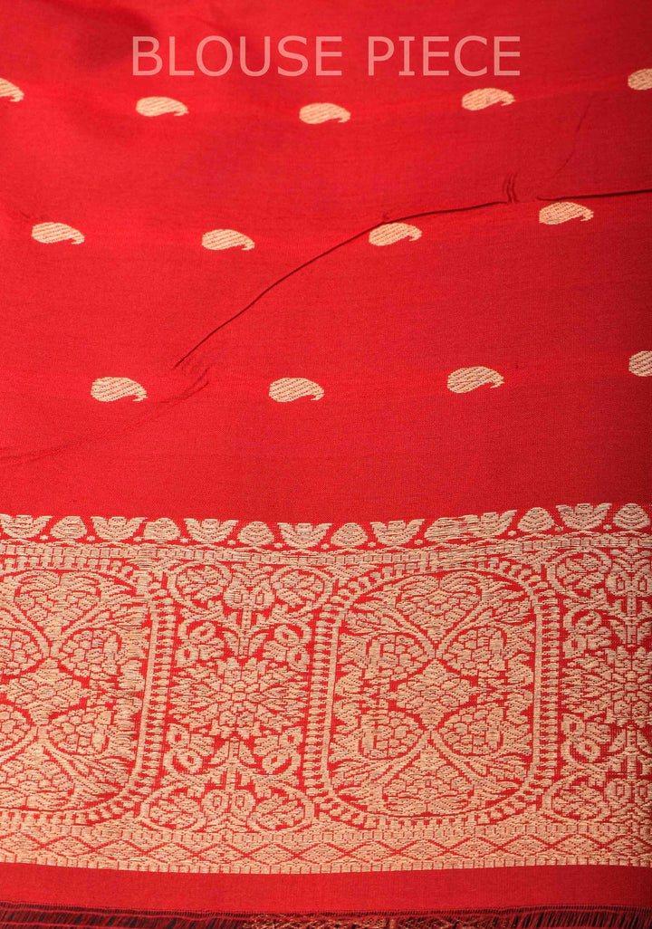 Black Banarasi Katan silk saree with Zari Buttas and Contrast Zari Border | SILK MARK CERTIFIED