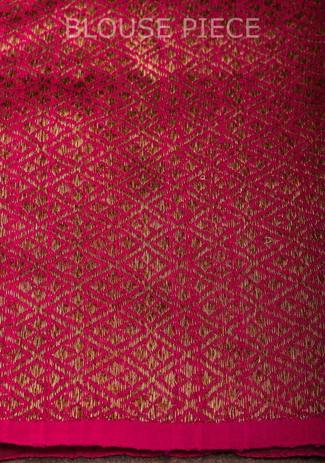 Maroon Banarasi Raw Silk Saree with Antique Geometric Motifs  | SILK MARK CERTIFIED