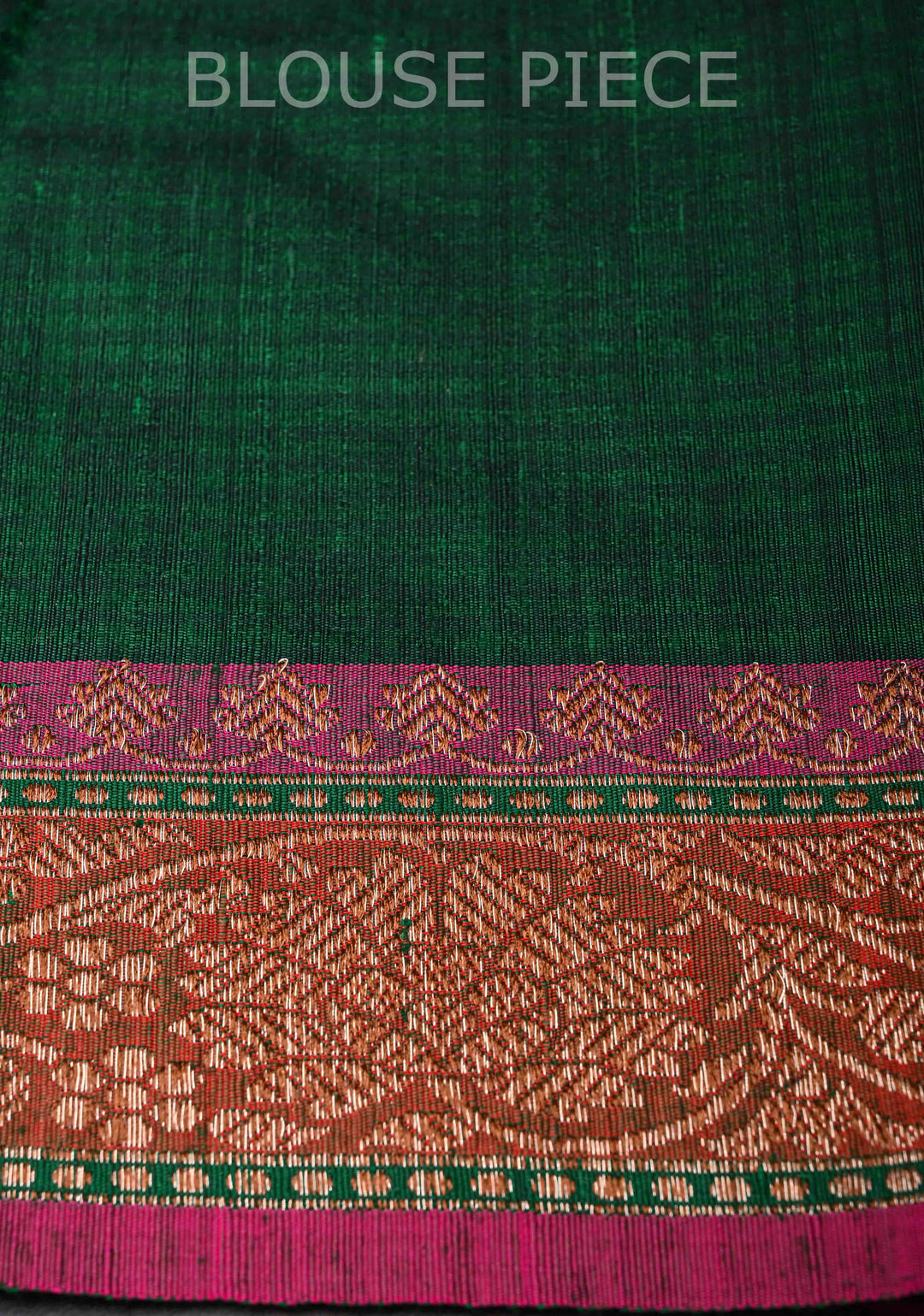 Dark Green Pure Banarasi Dupion Silk Saree with Floral Zari Buttas and Short width Purple Borders | SILK MARK CERTIFIED