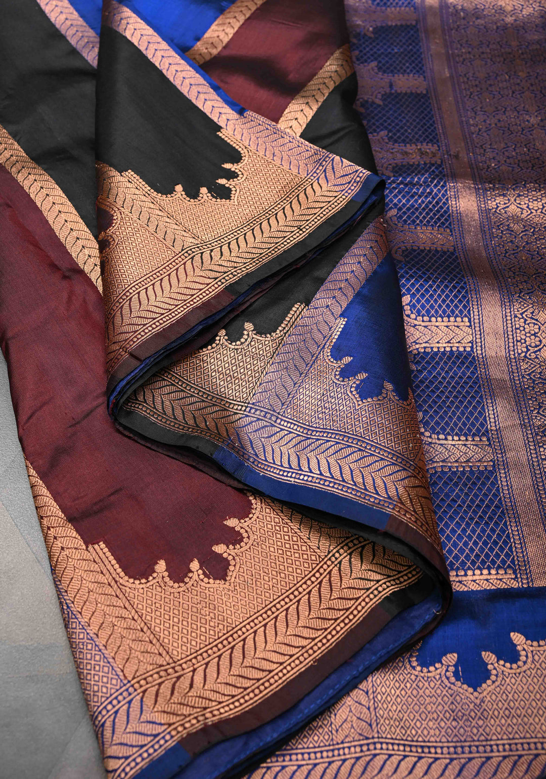 Banarasi Jharokha Pattern Katan silk saree in Multicolor and Zari Border | SILK MARK CERTIFIED