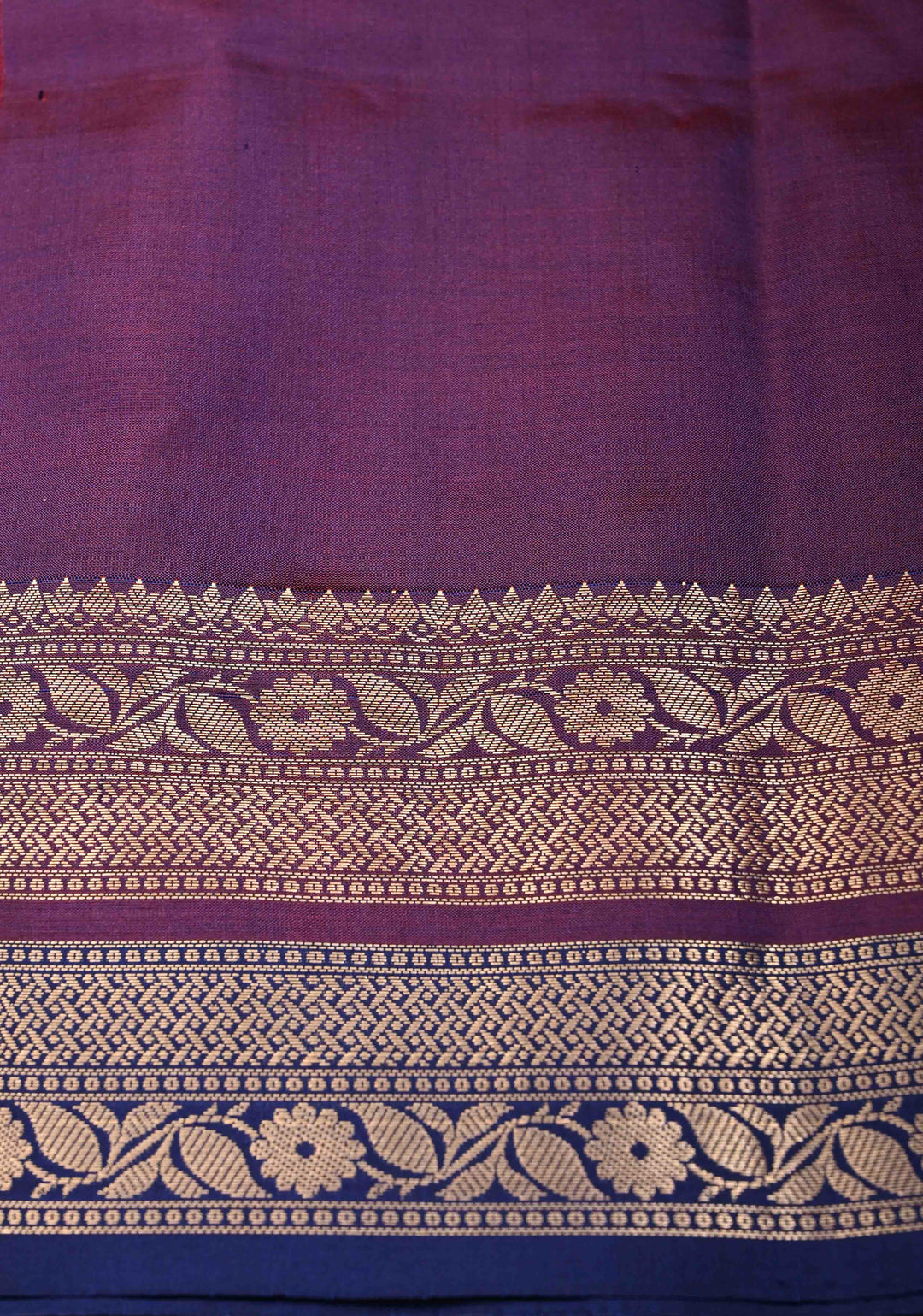 Red Wine Pure Banarasi Katan Silk Saree with Chunri Buttis and Zari Border | SILK MARK CERTIFIED