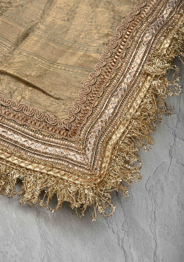 Mist Green Pure Organza Silk Saree with Floral Digital Print and Lace Trim Border| SILK MARK CERTIFIED