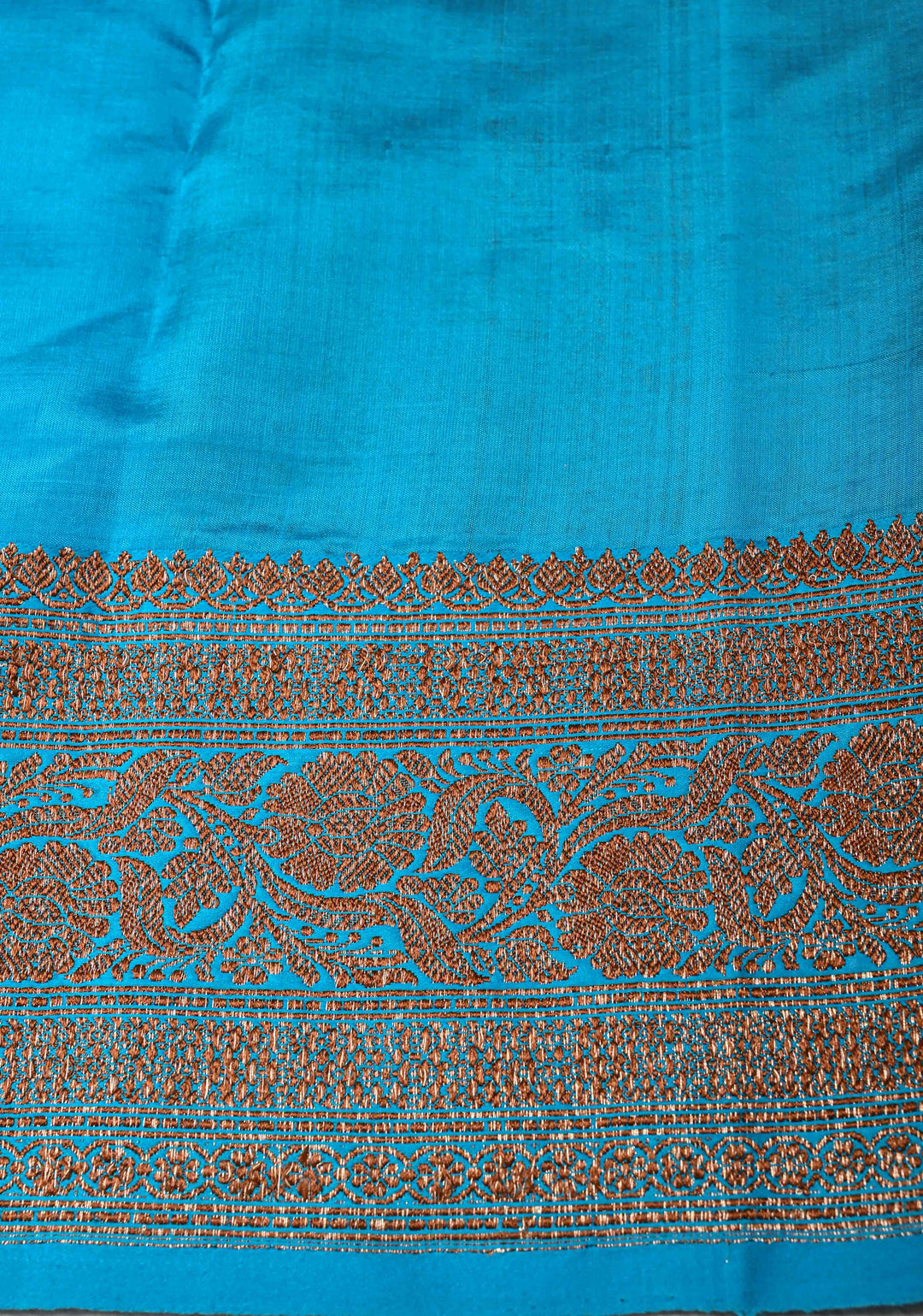 Dusty Rose Pink Banarasi Tussar Silk Saree with Antique Zari Butta and Contrast Border | SILK MARK CERTIFIED