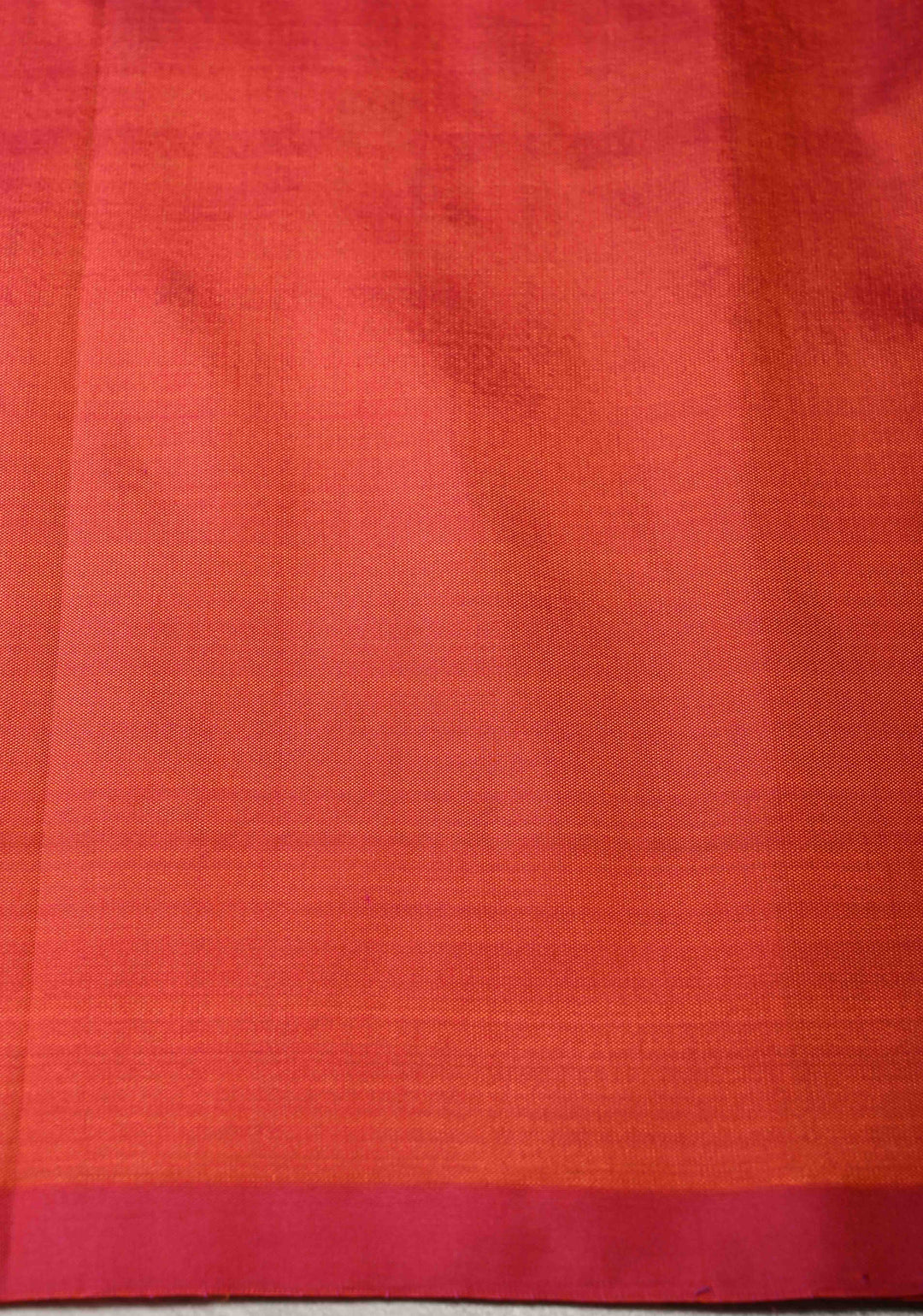 Orange Pink  Dual Tone Banarasi Katan Silk Saree with Ganga Ghat Temple Zari Border | SILK MARK CERTIFIED
