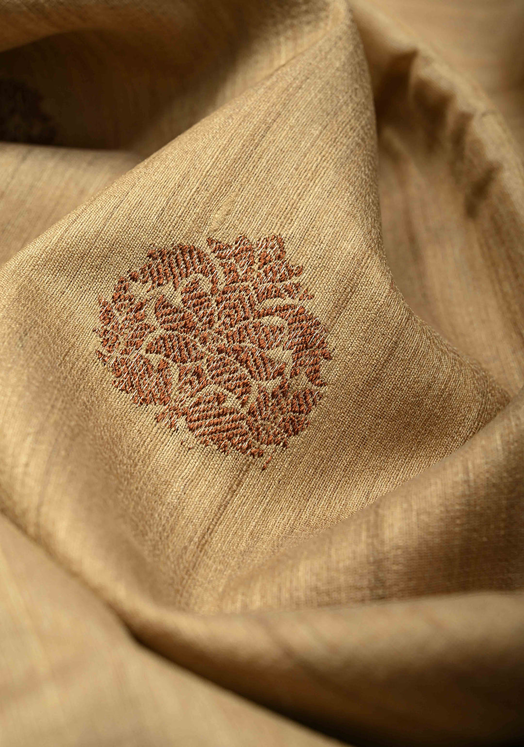 Kora Color Banarasi Tussar Silk Saree with Antique Zari Buttas and Magenta Zari Border | SILK MARK CERTIFIED