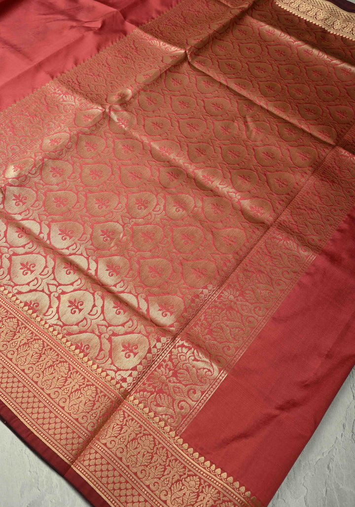 Rose Vale Semi Silk Saree with Zari Border