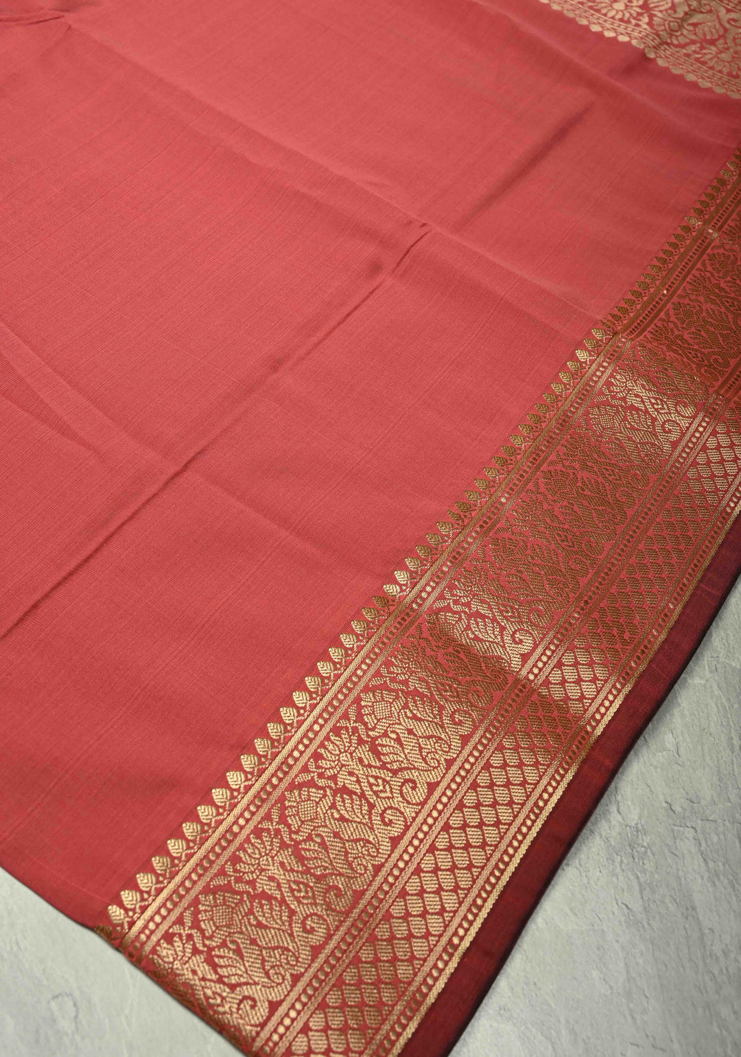 Rose Vale Semi Silk Saree with Zari Border