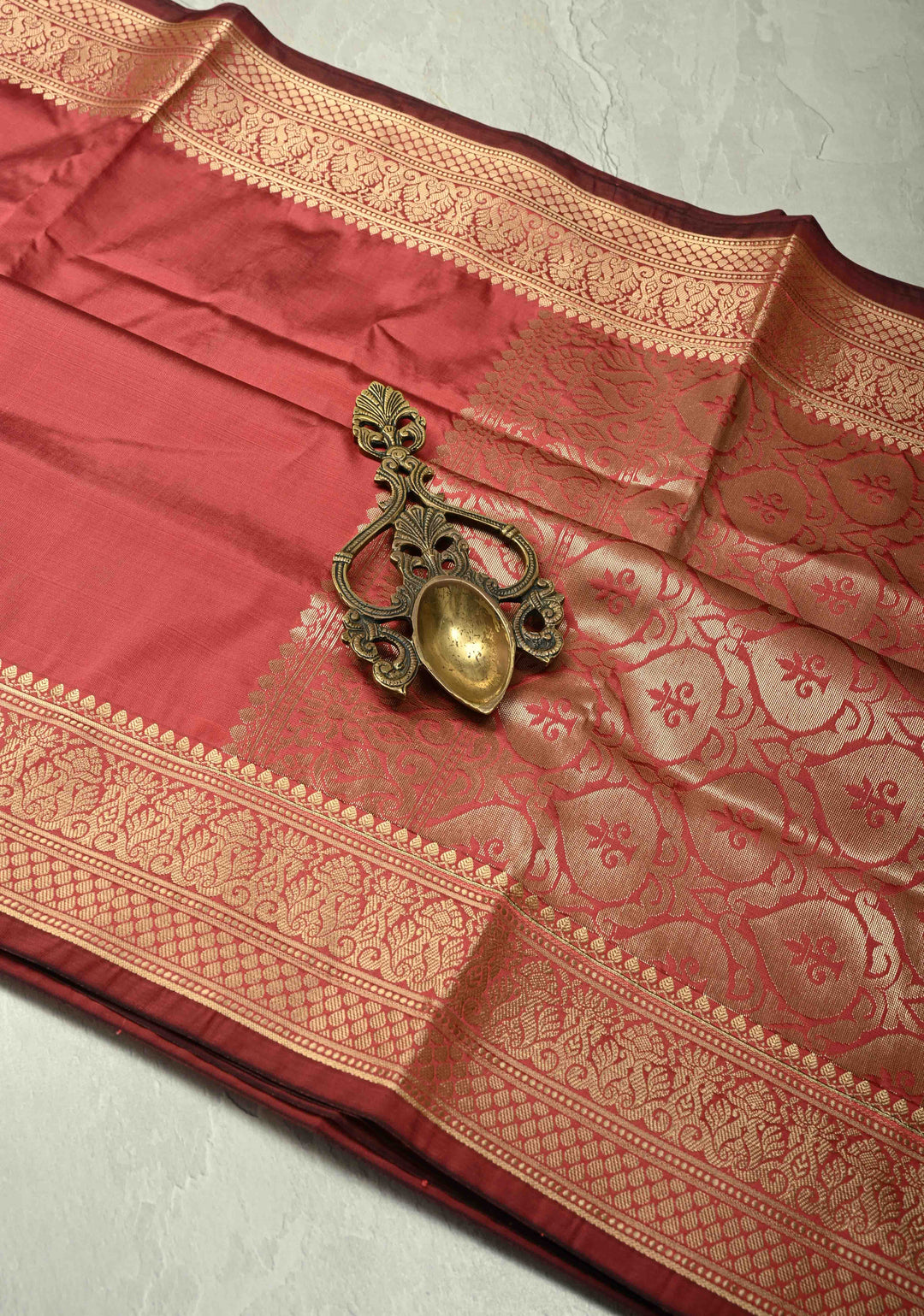Rose Vale Semi Silk Saree with Zari Border