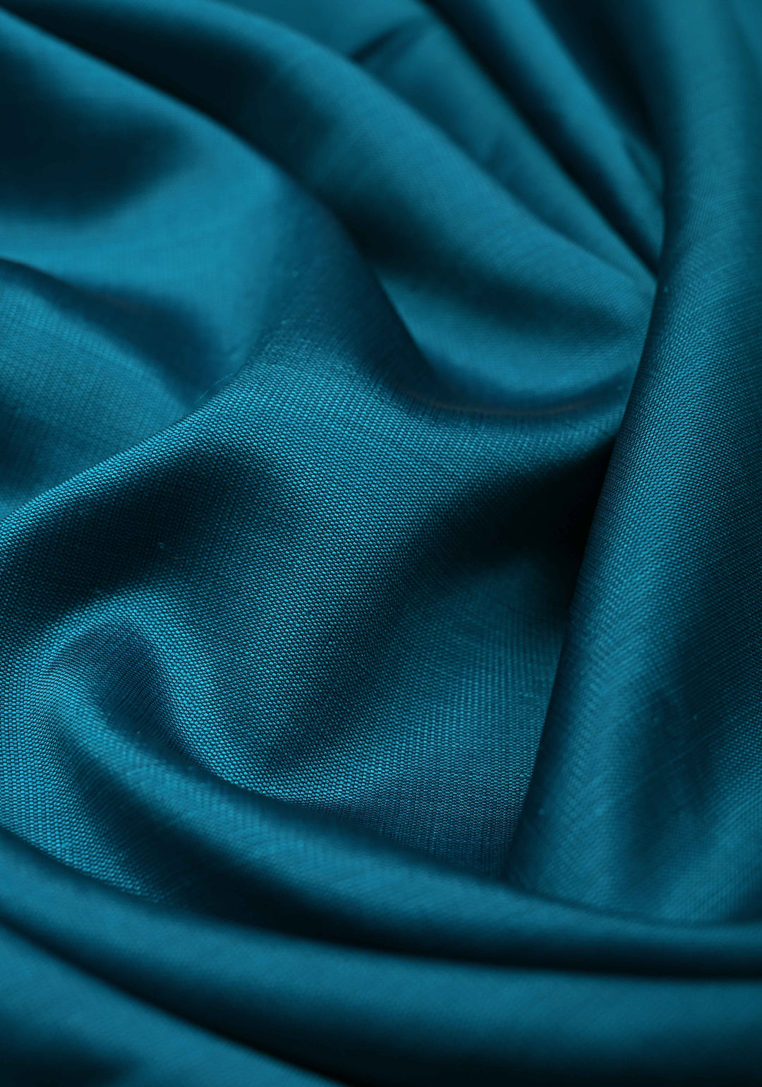 Blue Semi Silk Saree with Zari Border