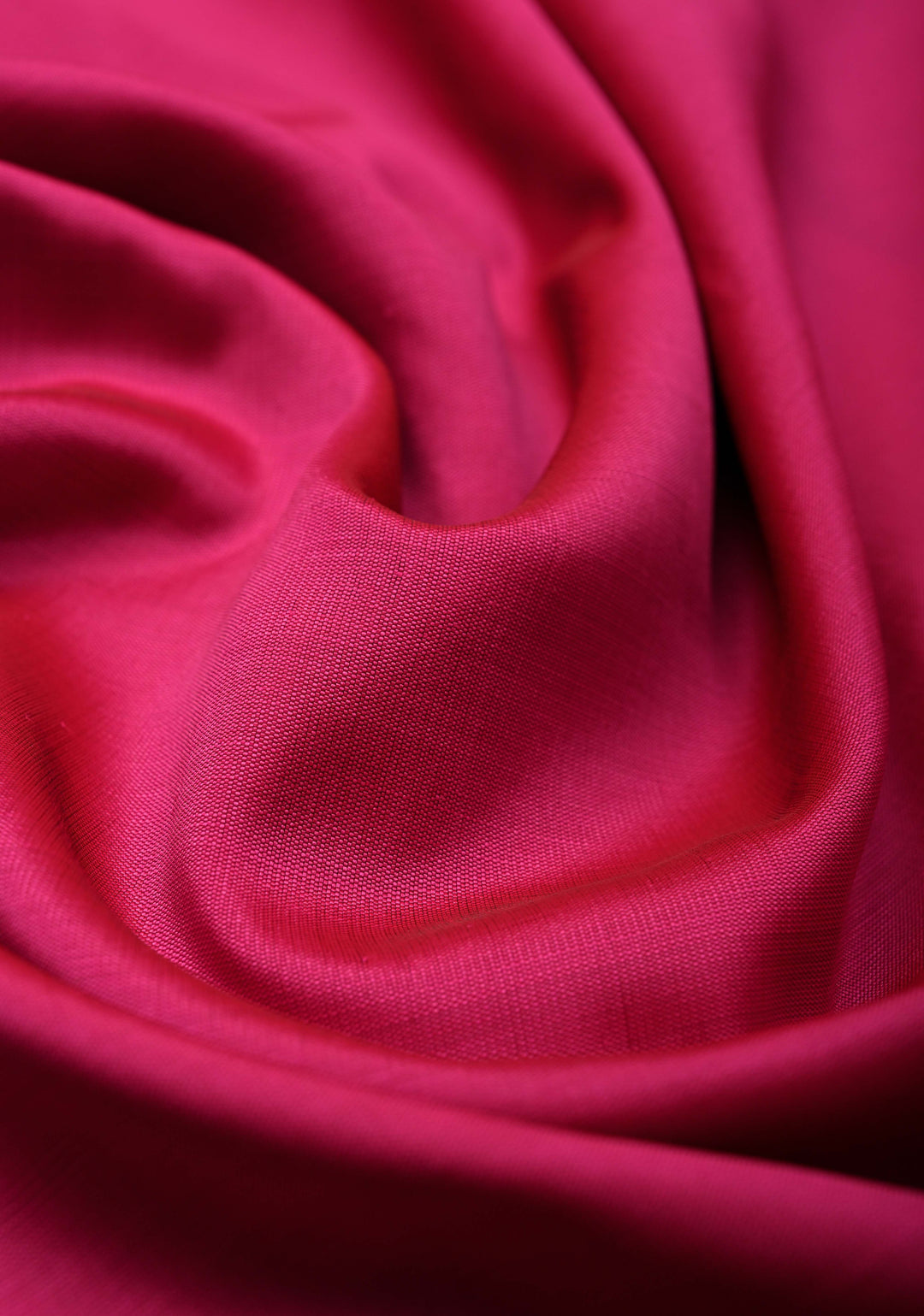 Deep Pink Semi Silk Saree with Zari Border