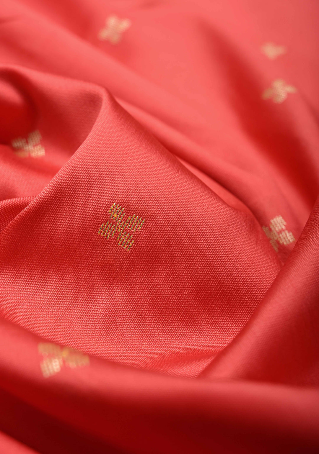 Light Amaranth Semi Silk Saree with Chunri Buttis and Minimal Zari Border