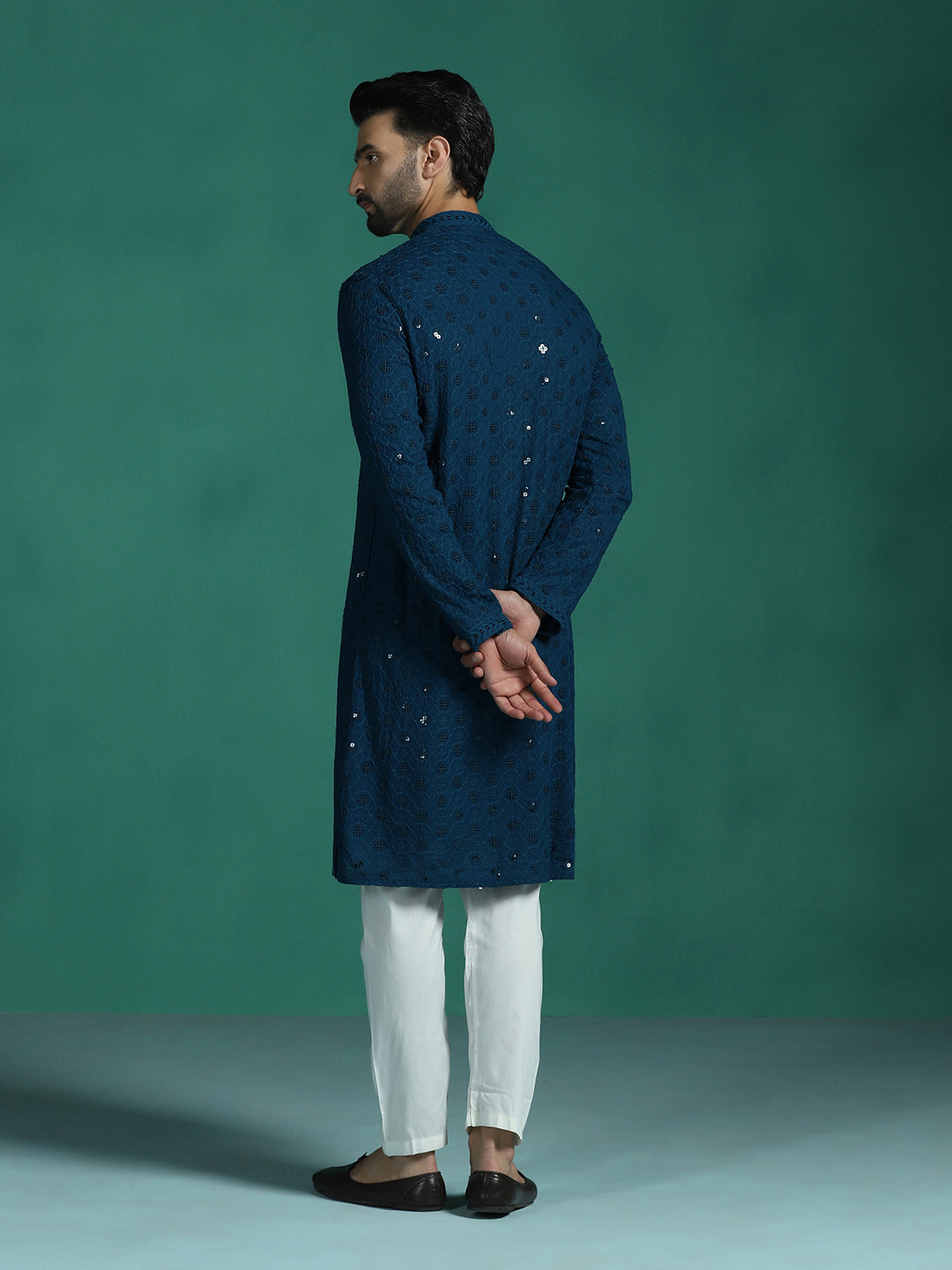 Neel Cotton Silk Kurta Set for Men | SHOBITAM