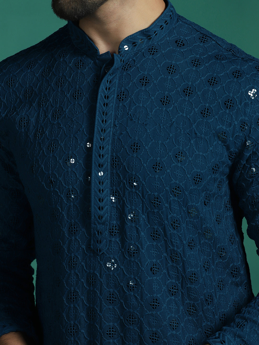 Neel Cotton Silk Kurta Set for Men | SHOBITAM