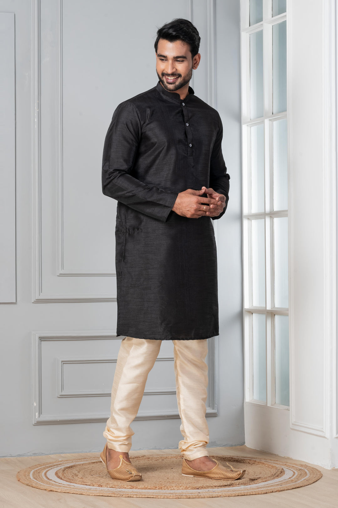 Kajal Silk Kurta For Men | SHOBITAM