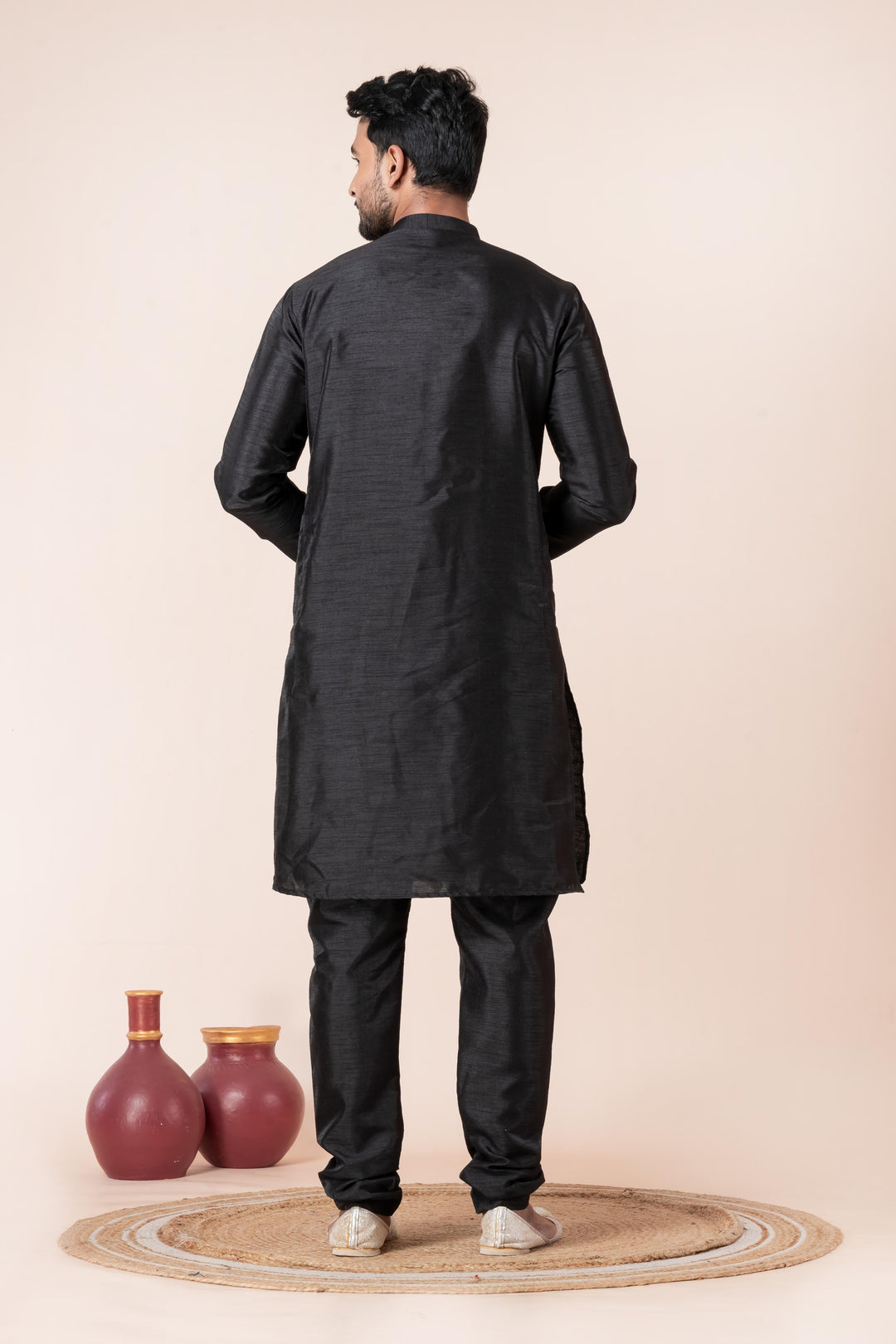 Shaam-E-Khaas Silk Kurta with Chudidaars  | SHOBITAM