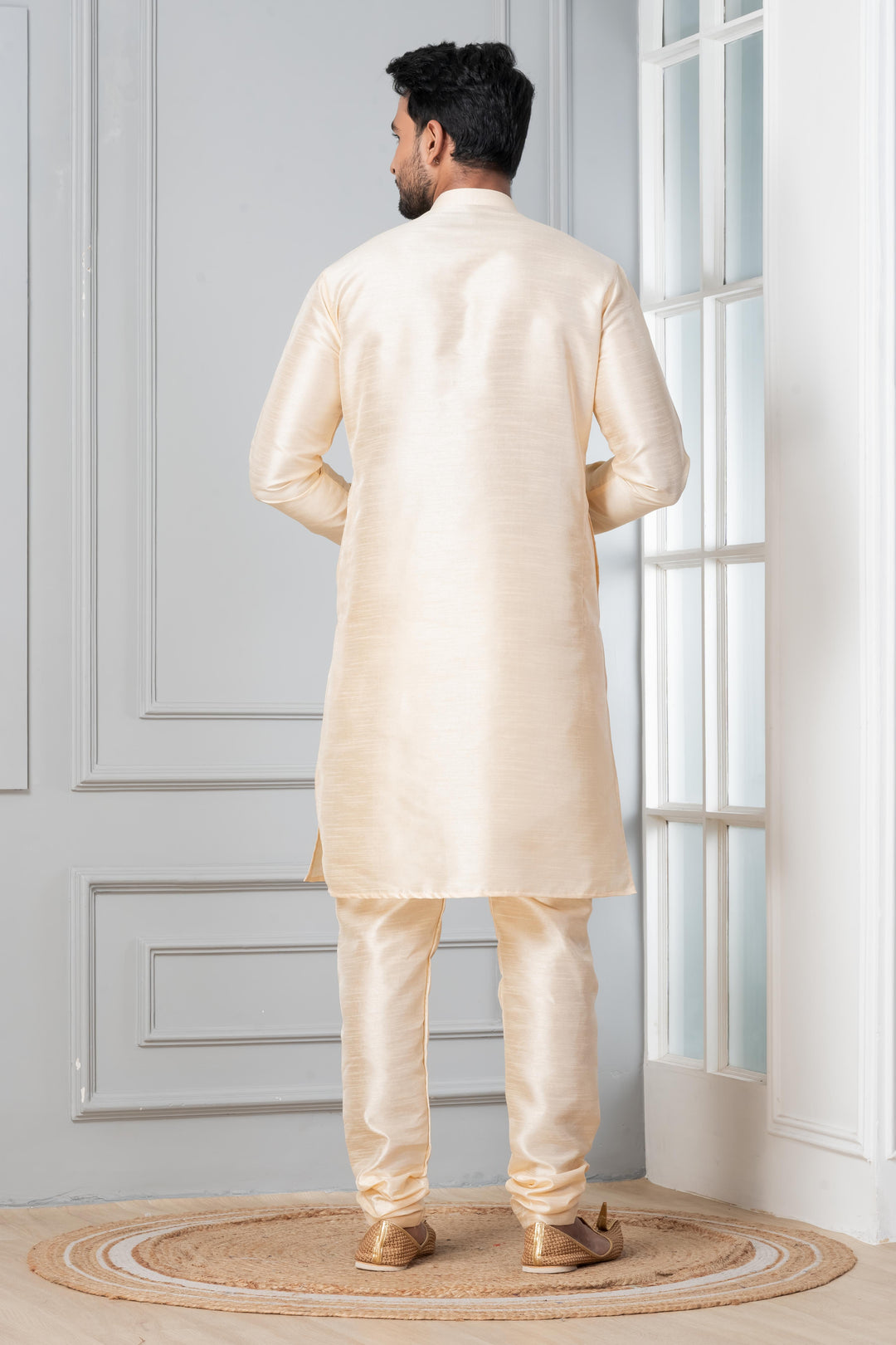 Signature Silk Kurta with Churidar for Men | SHOBITAM