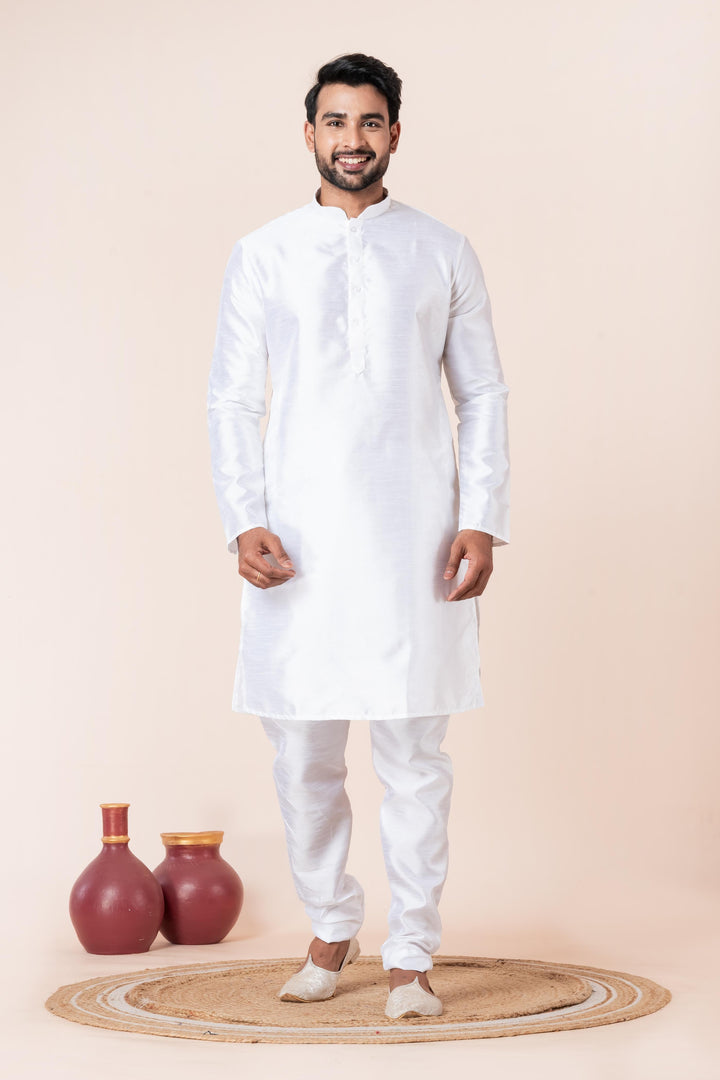 Ivory Imperial Silk Set | SHOBITAM