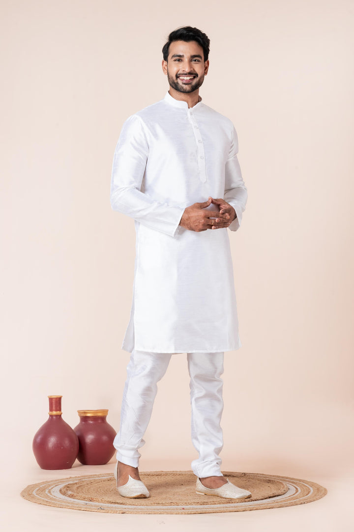 Ivory Imperial Silk Set | SHOBITAM