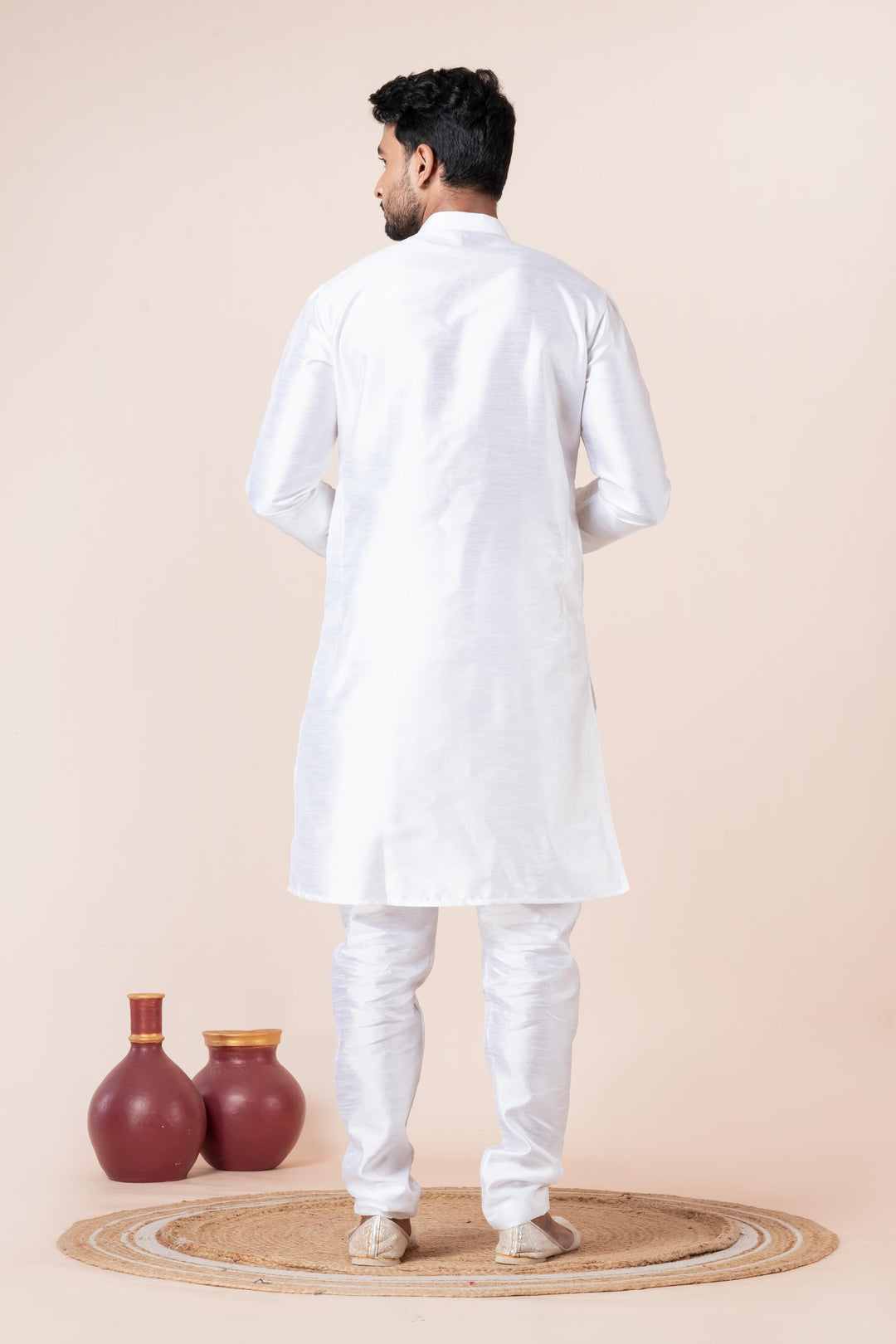 Ivory Imperial Silk Set | SHOBITAM