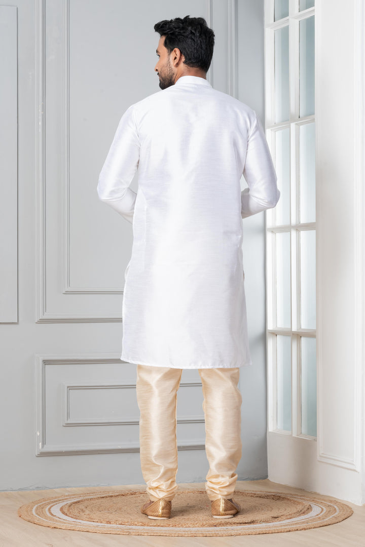 Shwet Classic Kurta Set for Men | SHOBITAM
