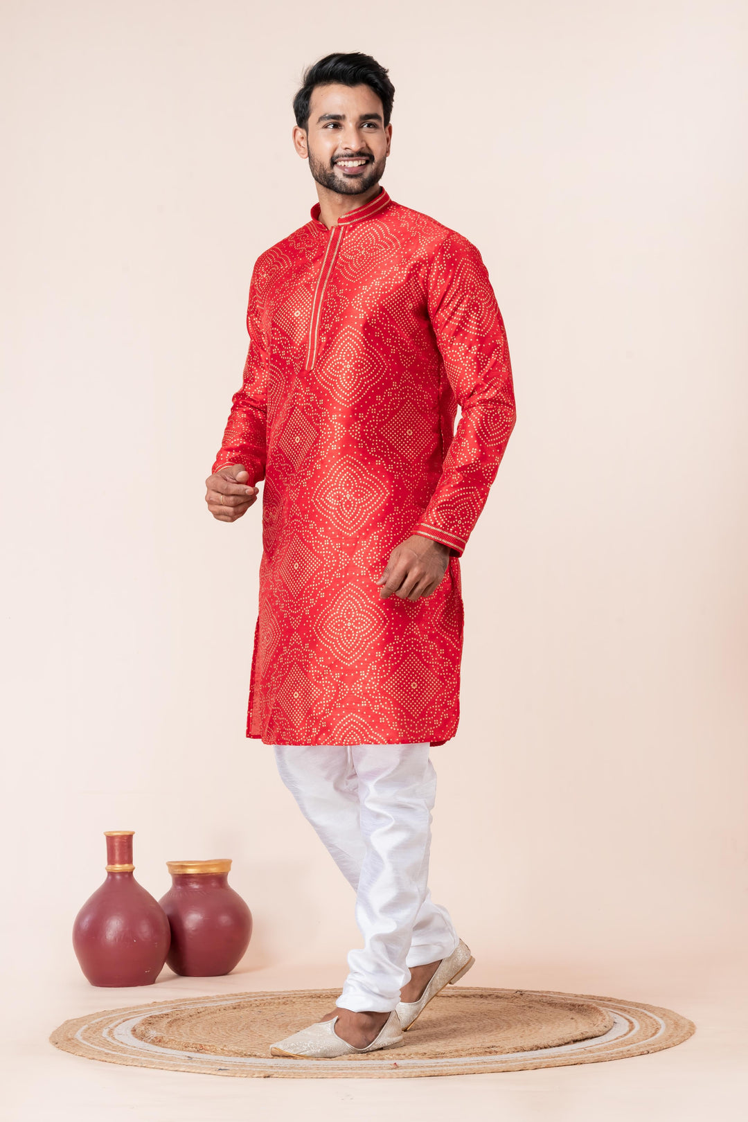 Bandhni Inspired Kurta Set | SHOBITAM