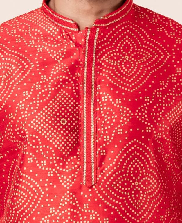 Bandhni Inspired Kurta Set | SHOBITAM