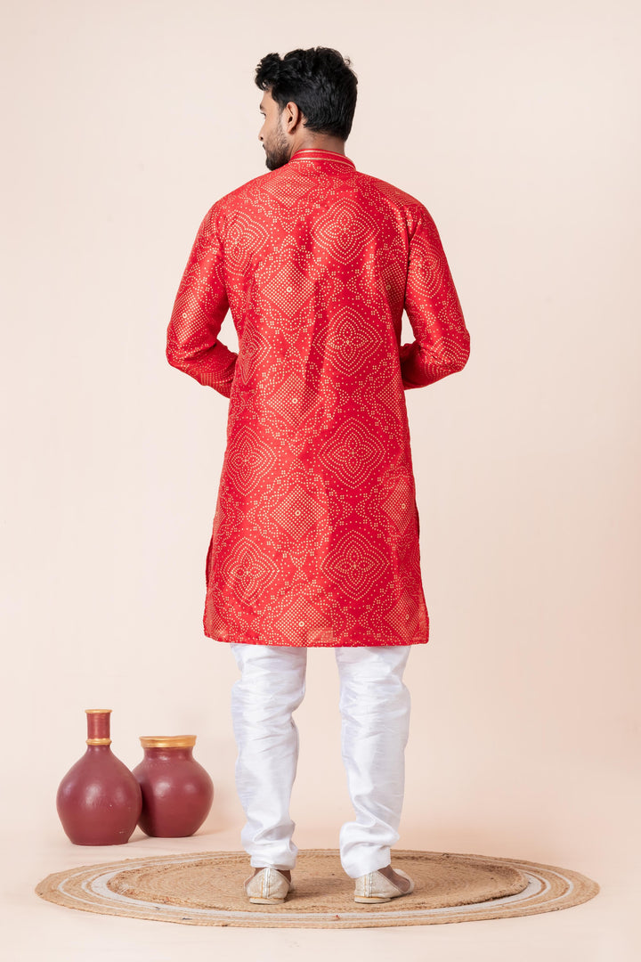 Bandhni Inspired Kurta Set | SHOBITAM