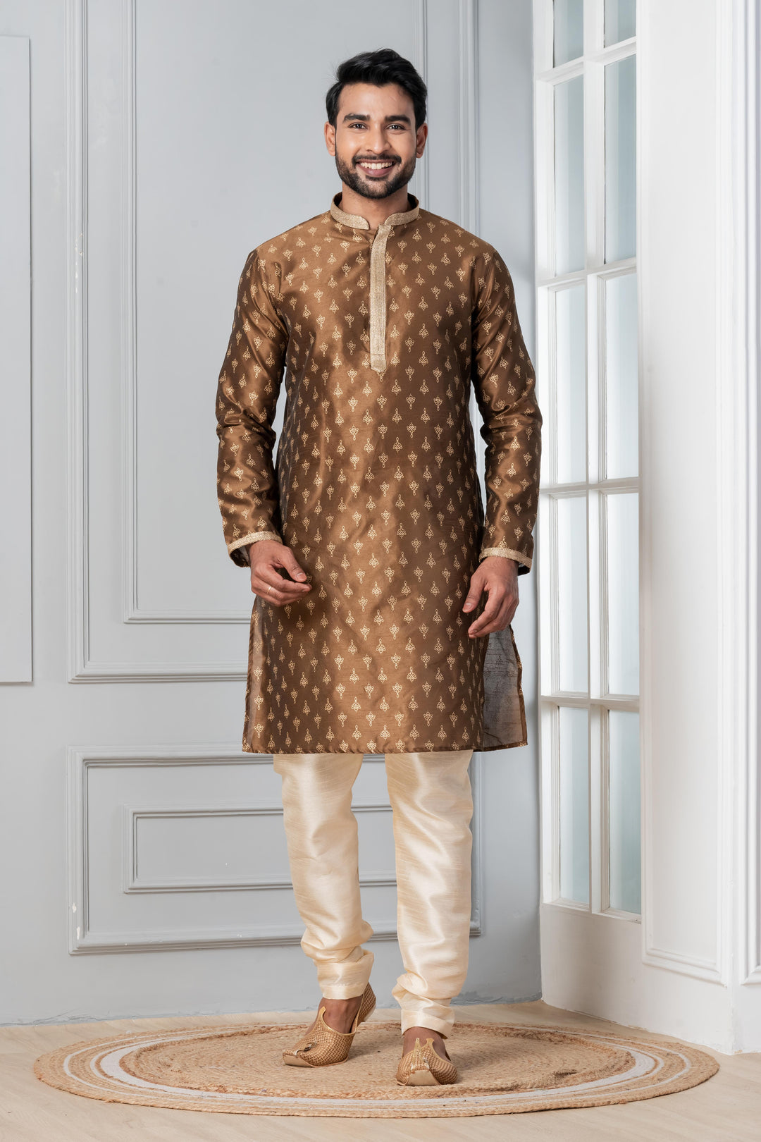 Maati Shade Printed Silk Kurta Set | SHOBITAM