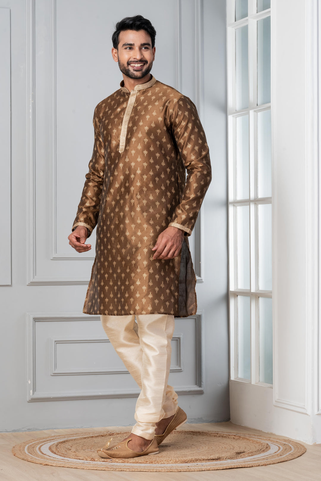 Maati Shade Printed Silk Kurta Set | SHOBITAM