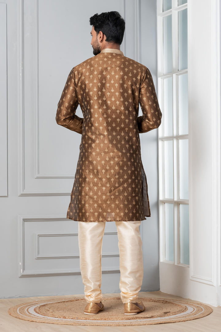 Maati Shade Printed Silk Kurta Set | SHOBITAM