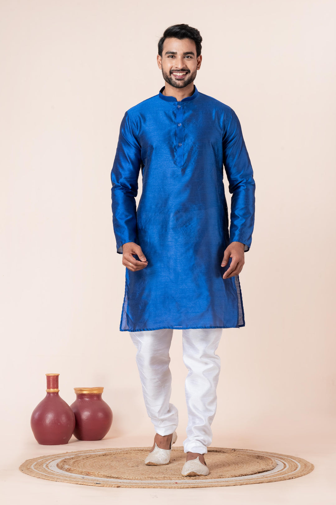 Cerulean Charm Kurta Set | SHOBITAM