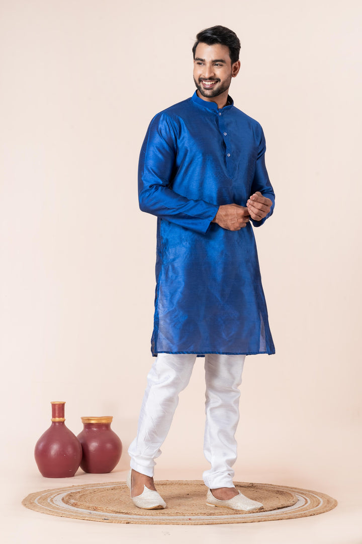 Cerulean Charm Kurta Set | SHOBITAM