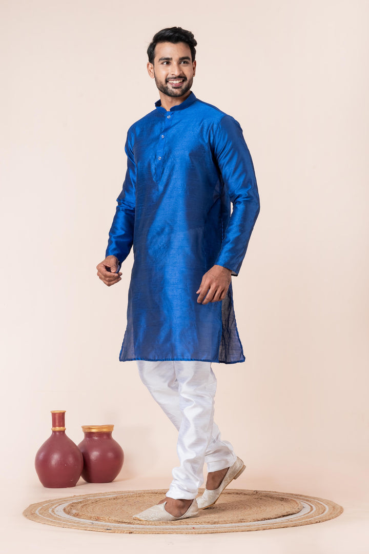 Cerulean Charm Kurta Set | SHOBITAM