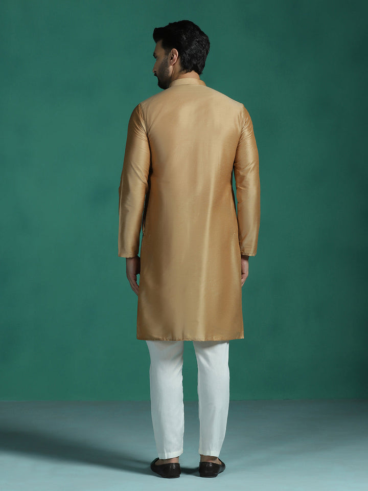 Sandstone Viscose Kurta Set for Men | SHOBITAM