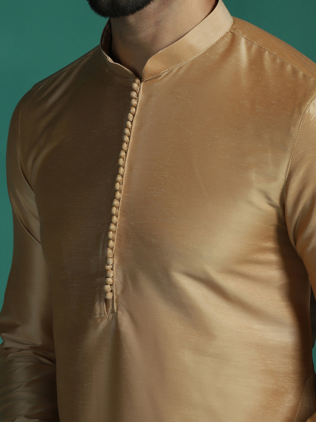 Sandstone Viscose Kurta Set for Men | SHOBITAM