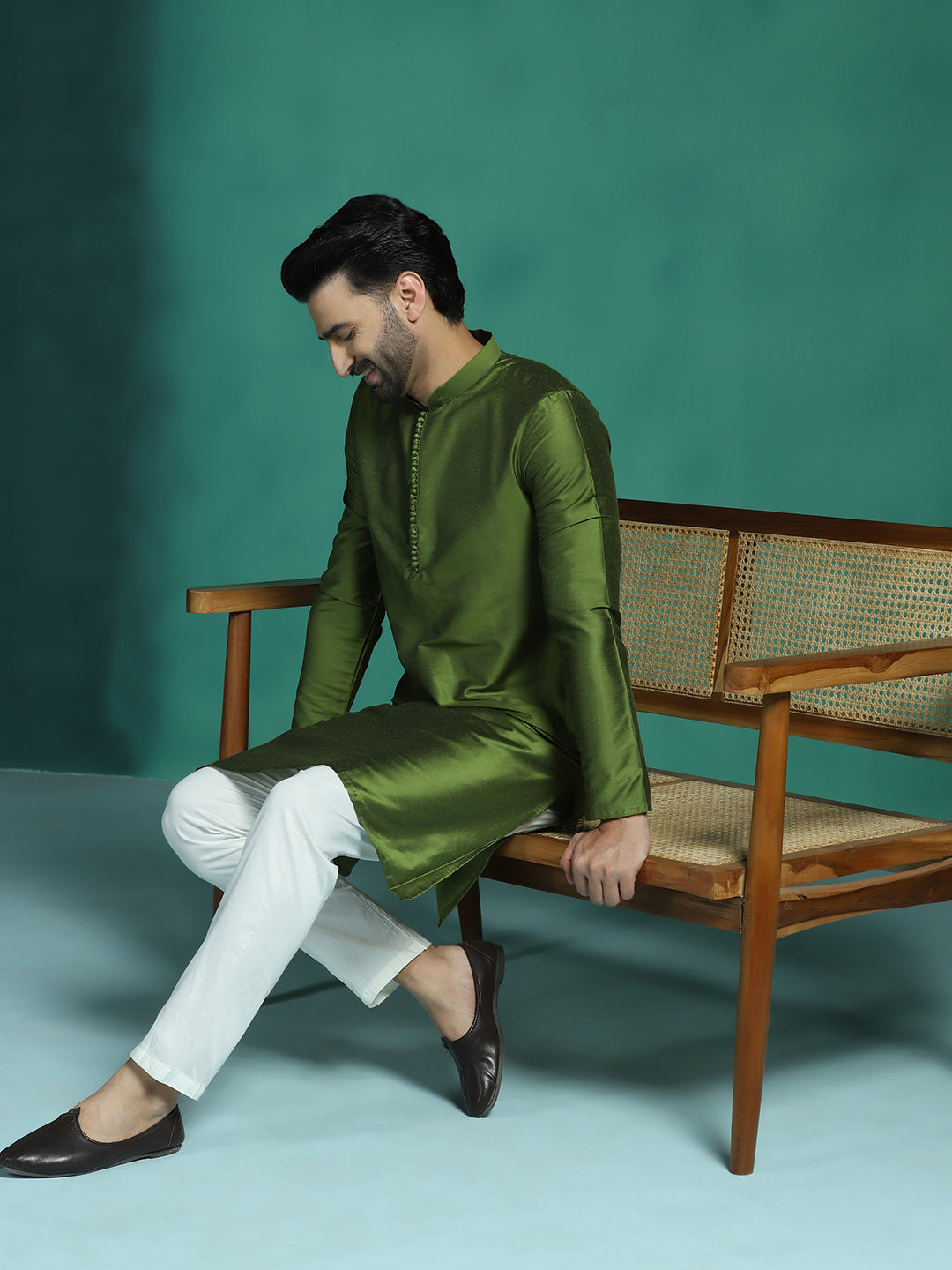 Verdure Viscose Kurta Set for Men | SHOBITAM