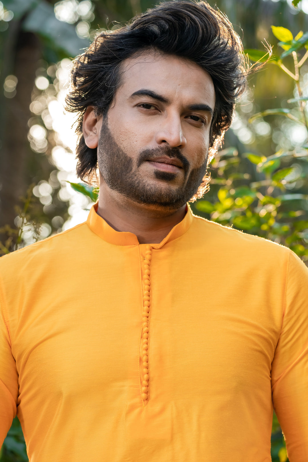 Bandhan Yellow Viscose Kurta Pajama Set for Men | SHOBITAM