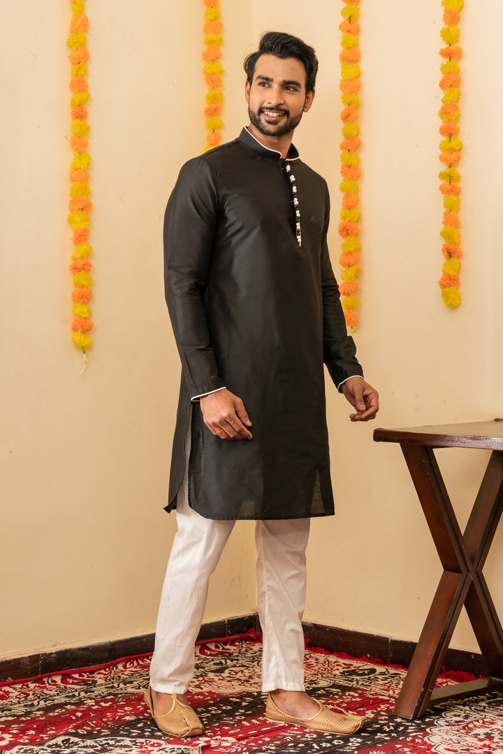 Viscose Sufi Kurta Pajama Set for Men | SHOBITAM
