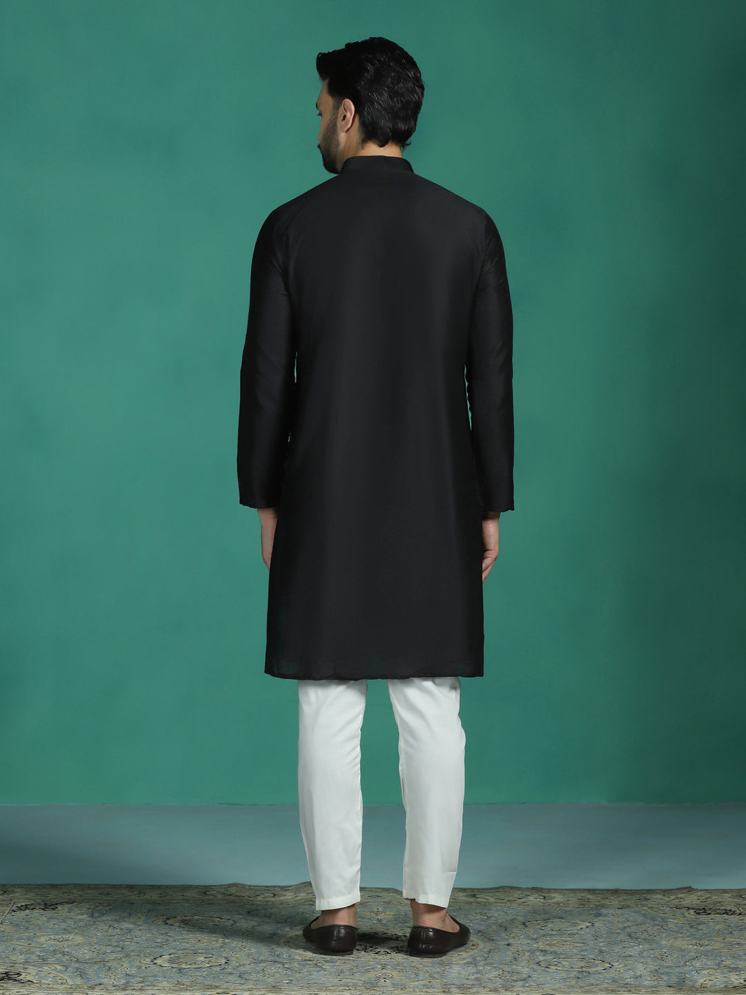 Kohl Viscose Kurta Set for Men | SHOBITAM