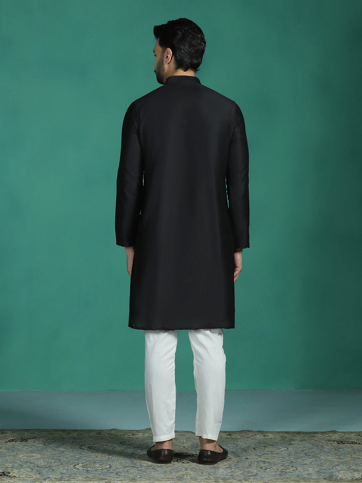 Kohl Viscose Kurta Set for Men | SHOBITAM