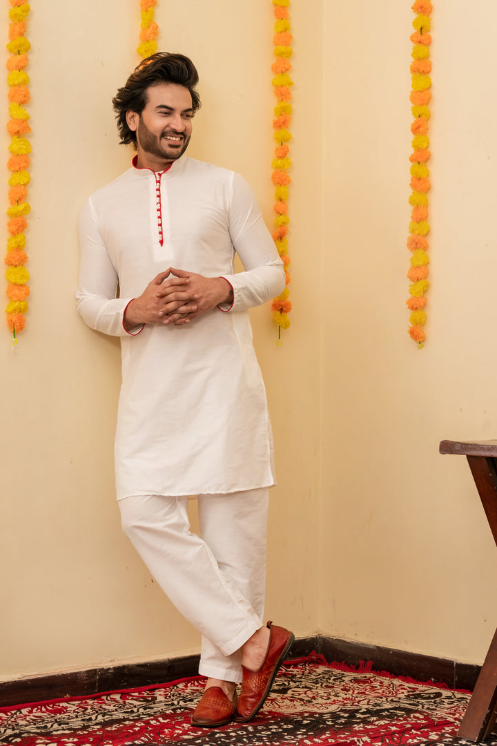 The Classic Edit Viscose Kurta Salwar Set for Men | SHOBITAM