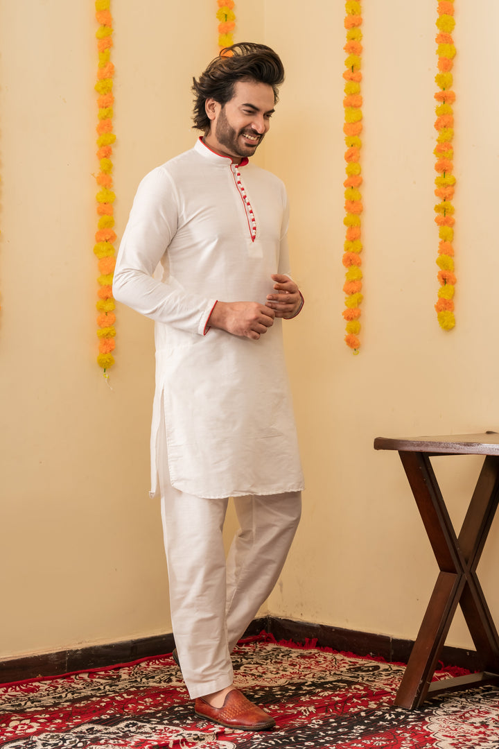 The Classic Edit Viscose Kurta Salwar Set for Men | SHOBITAM