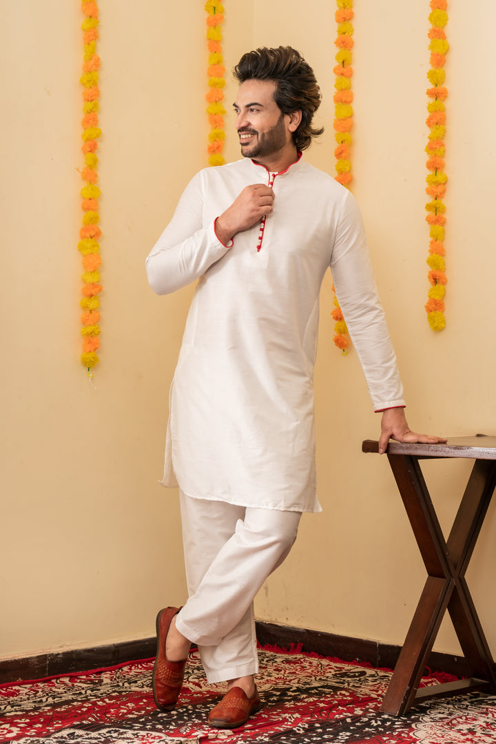 The Classic Edit Viscose Kurta Salwar Set for Men | SHOBITAM