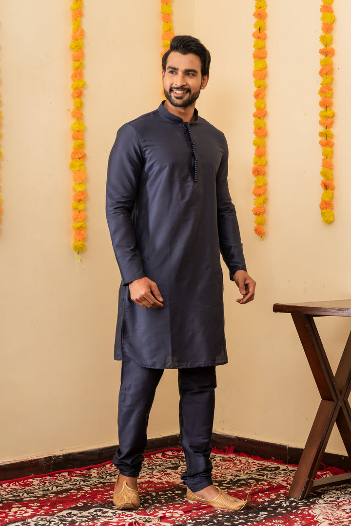 Rudra Viscose Kurta Pajama Set for Men | SHOBITAM