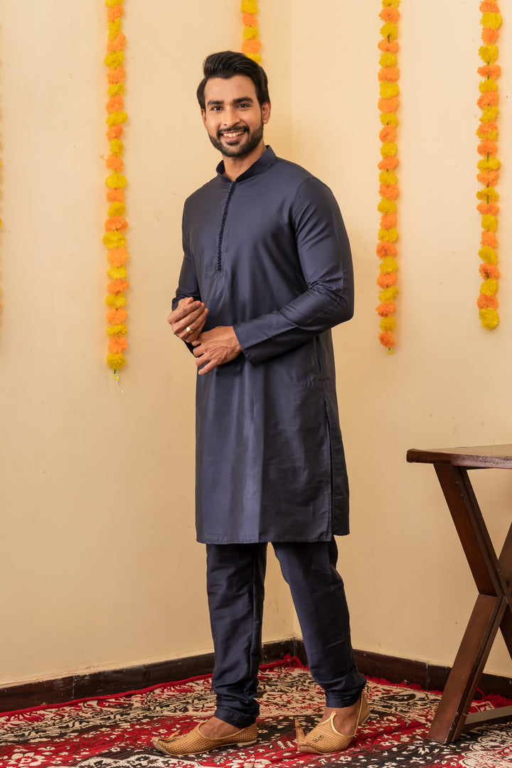 Rudra Viscose Kurta Pajama Set for Men | SHOBITAM