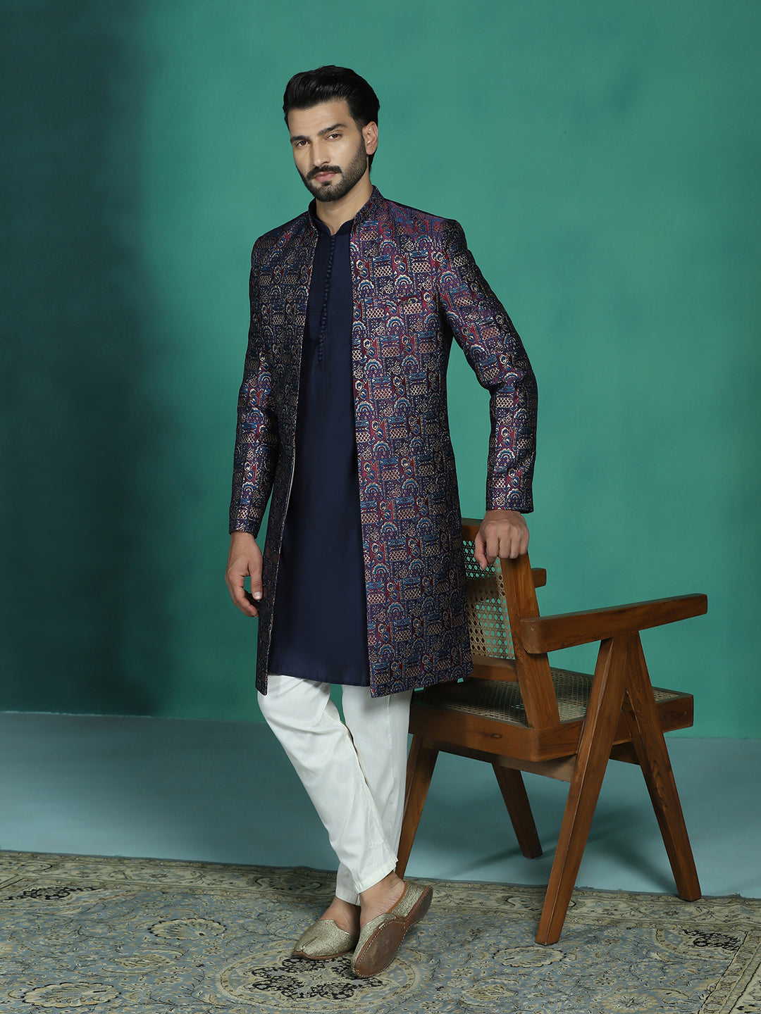 Rajputana Sherwani Set for Men | SHOBITAM