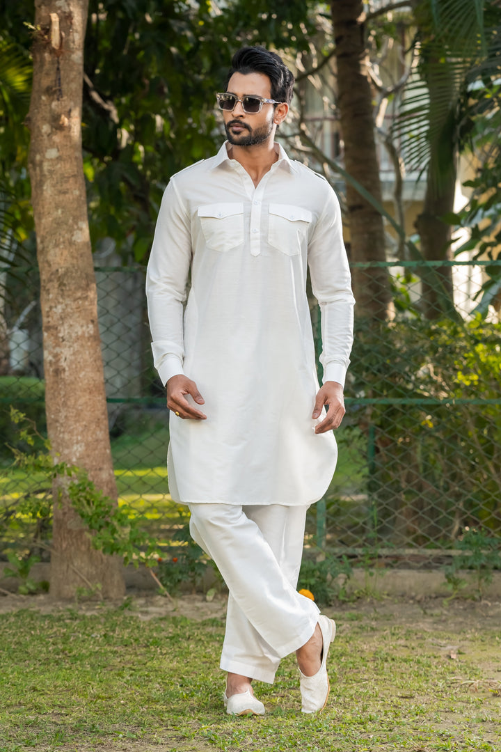 Nirmal Viscose Kurta Pajama Set for Men | SHOBITAM